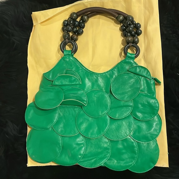 Kelly Green Faux leather bag - Picture 2 of 9